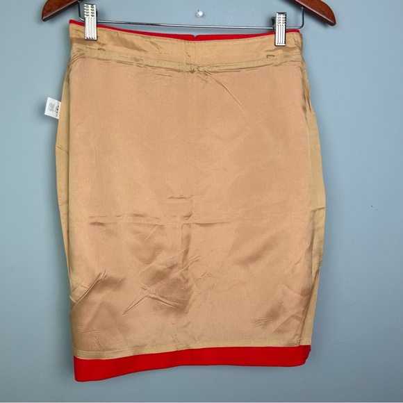 J.Crew wool blend the Pencil skirt size 2 Orange/red style 46575 NWT - Picture 8 of 11